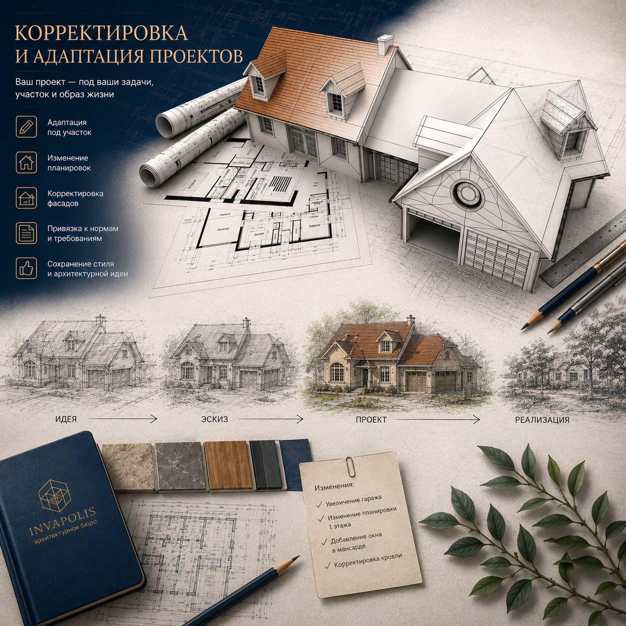 корректировка и адаптация проекта